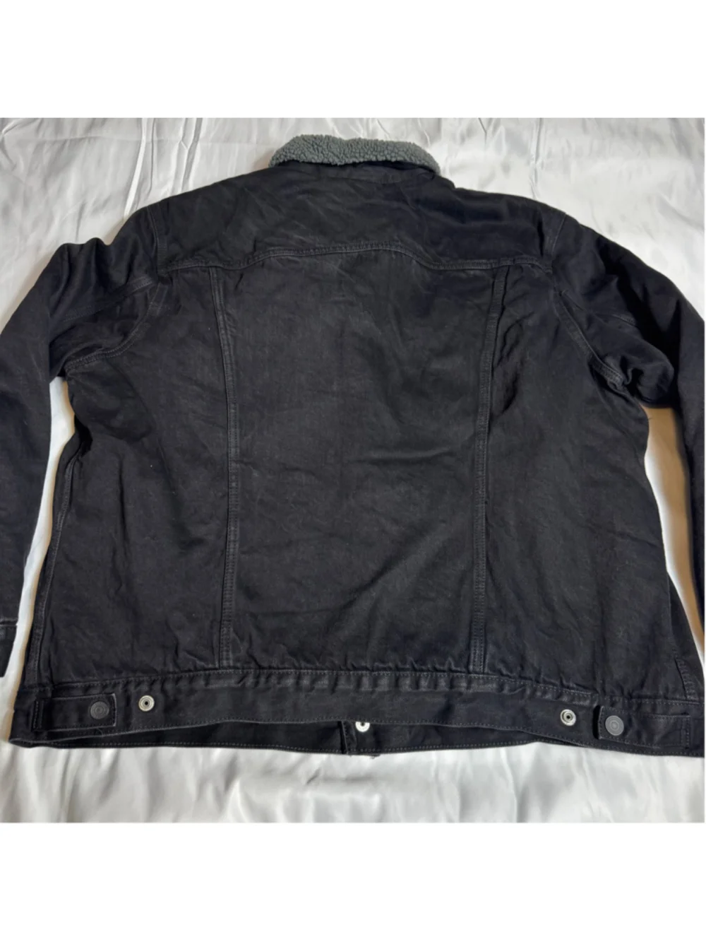 Men's Levi's Sherpa-Lined Denim Jacket XXL Black Grey